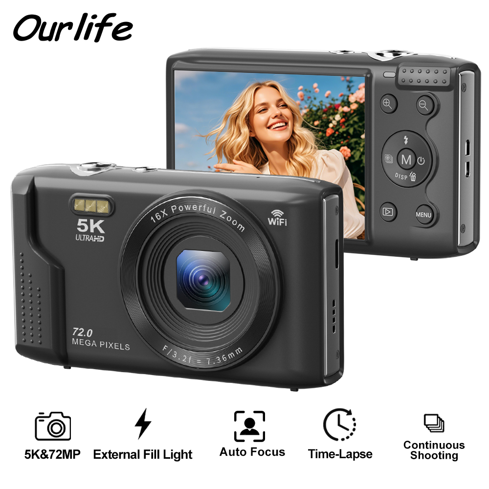 Canon Camera Eos R50 - Ourlife كاميرا رقمية مدمجة 5K 72MP