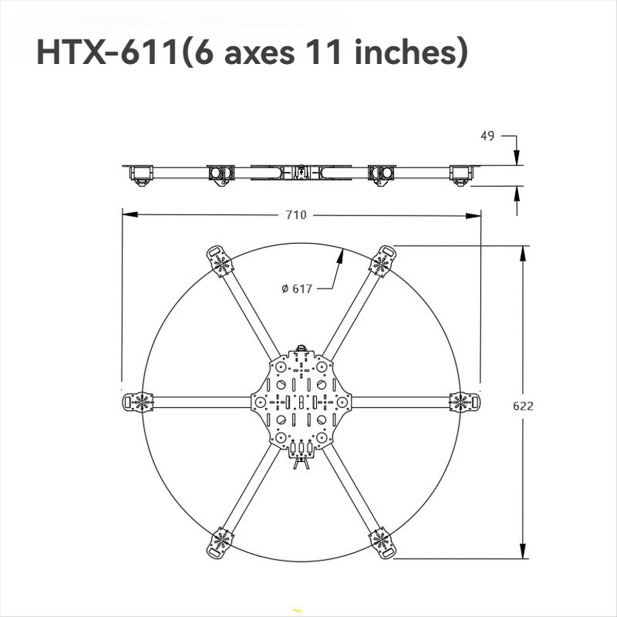 ▶ ✔ ▃ إطار AC246-Hexacopter لط - مراجعة Drone Kit Hexacopter وسعره